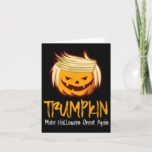 Halloween Fun Donald Trump kostuum cadeau idee Kaart (Voorkant)
