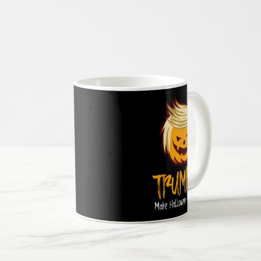 Halloween Fun Donald Trump kostuum cadeau idee Koffiemok (Voorkant rechts)