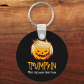Halloween Fun Donald Trump kostuum cadeau idee Sleutelhanger (Voorkant)