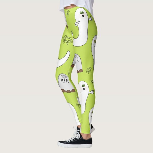 Halloween Fun Ghost Leggings (Links)