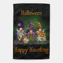 Halloween Fun Gnomes Flag2 Tuinvlag
