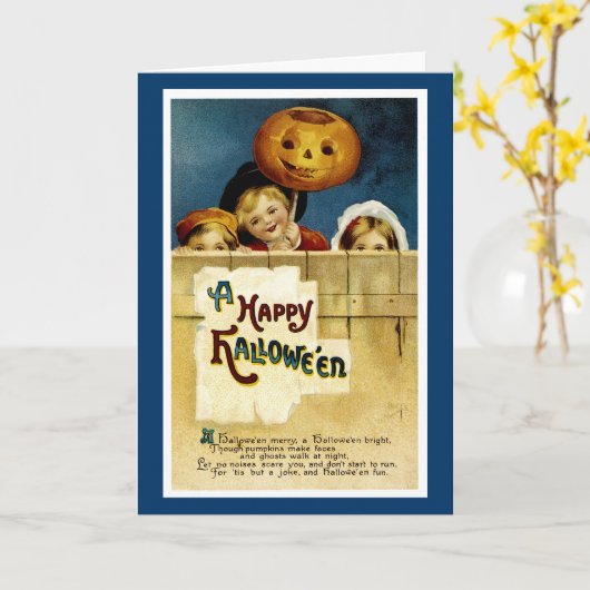 Halloween Fun Kaart (Gele Bloem)