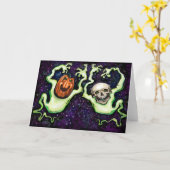 Halloween Fun Kaart (Gele Bloem)