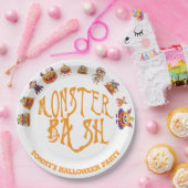 Halloween Fun Monster Bash Papieren Bordje (Feest)