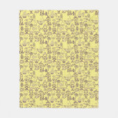 Halloween Fun Paars Fleece Deken (Voorkant)