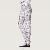 Halloween Fun Paars Leggings (Links)
