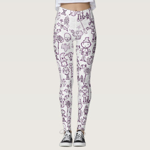 Halloween Fun Paars Leggings