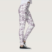 Halloween Fun Paars Leggings (Rechts)