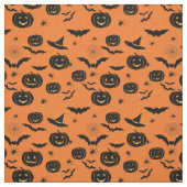 Halloween Fun Pumpkins & Witch Petten Pattern Stof (Swatch)