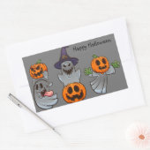 Halloween Fun Rechthoekige Sticker (Envelop)