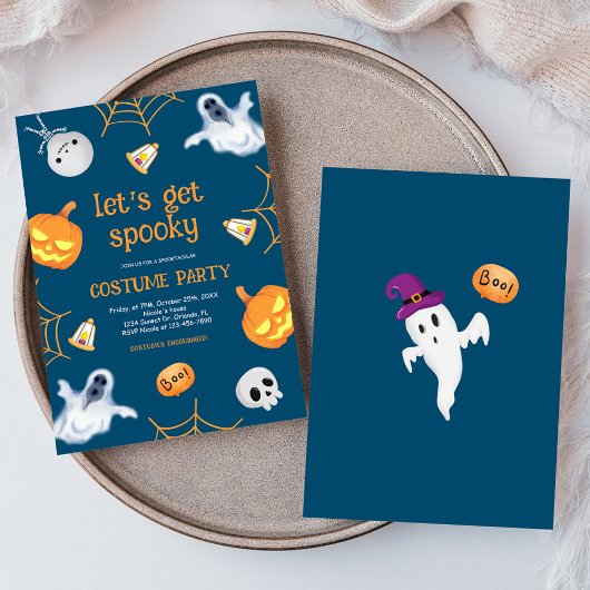 Halloween Fun Spooky Kinder Kostuumfeest Kaart