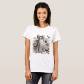 Halloween Fun T-shirt - Lace Ghost - Wht2 - Herfst (Voorkant volledig)