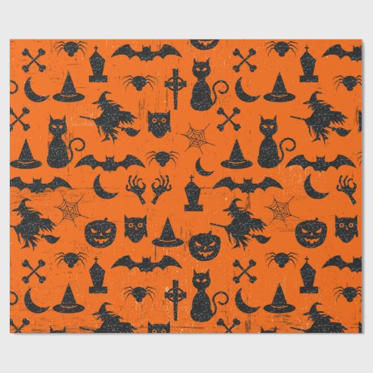 Halloween Fun Theme Cadeaupapier (Vlak)