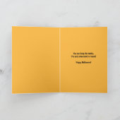 Halloween Funny Black Cat in het Pet van de heks Feestdagen Kaart (Binnen)