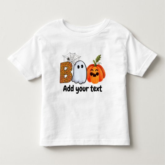 Halloween Funny Boo Persoonlijk Kinder Shirts (Voorkant)