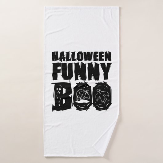 Halloween FUNNY BOO T SHIRT Badhanddoek (Badhanddoek)