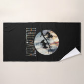 Halloween Funny Cat Halloween Birthday Badhanddoek (Badhanddoek)