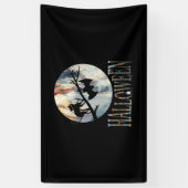 Halloween Funny Cat Halloween Birthday Spandoek (Verticaal)