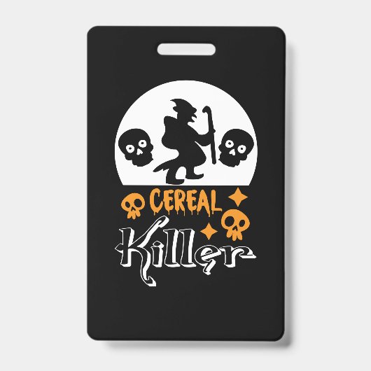 Halloween Funny Cereal Birthday Badge (Voorzijde)