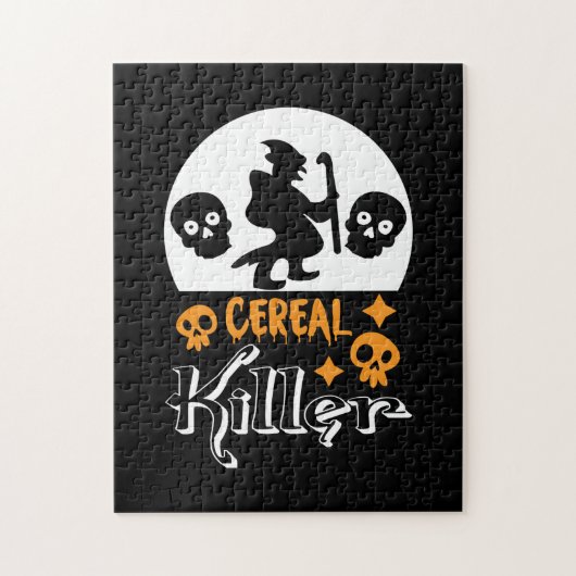 Halloween Funny Cereal Birthday Legpuzzel (Verticaal)