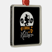 Halloween Funny Cereal Birthday Metalen Ornament (Rechts)