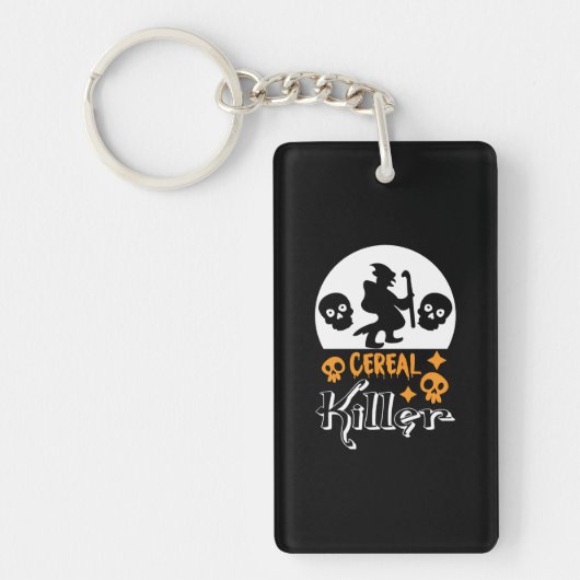 Halloween Funny Cereal Birthday Sleutelhanger (Voorkant)