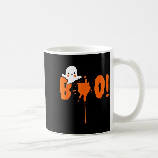 Halloween Funny Cute Ghost Boo! Design Gift Koffiemok (Rechts)