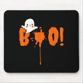 Halloween Funny Cute Ghost Boo! Design Gift Muismat (Voorkant)