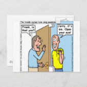 Halloween Funny Cyclops T - shirts Mokken Kaarten  (Voorkant / Achterkant)