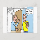 Halloween Funny Cyclops T - shirts Mokken Kaarten  (Voorkant)