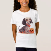 Halloween Funny Dachshund T-shirt (Voorkant)