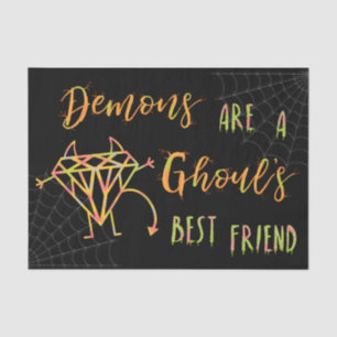 Halloween Funny Demons is een Ghouls Best Friend Tissuepapier