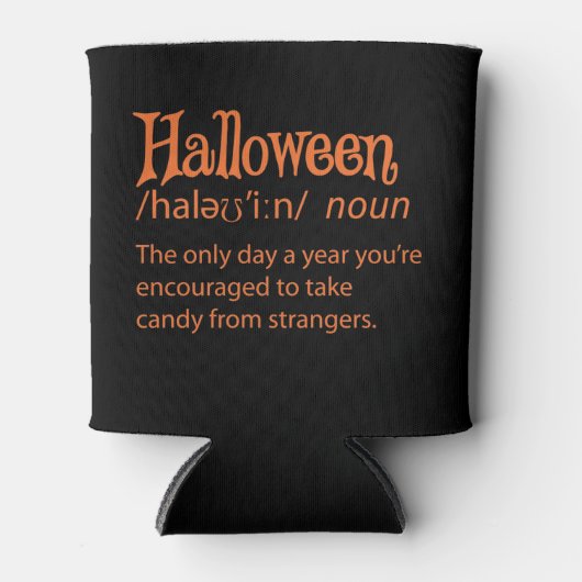 Halloween Funny Dictionary Definition Blikjeskoeler (Voorkant)