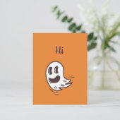 Halloween Funny Ghost Briefkaart (Staand voorkant)