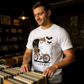 Halloween Funny Ghost Cyclopath Tri-Blend Shirt