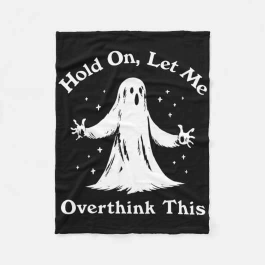Halloween Funny Ghost Laat me deze grafiek overden Fleece Deken (Voorkant)