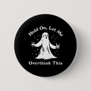 Halloween Funny Ghost Laat me deze grafiek overden Ronde Button 5,7 Cm