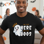 Halloween Funny Ghost Pun Just Here for the Boos T-shirt