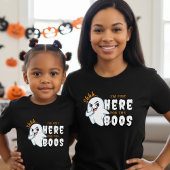 Halloween Funny Ghost Pun Just Here for the Boos T-shirt