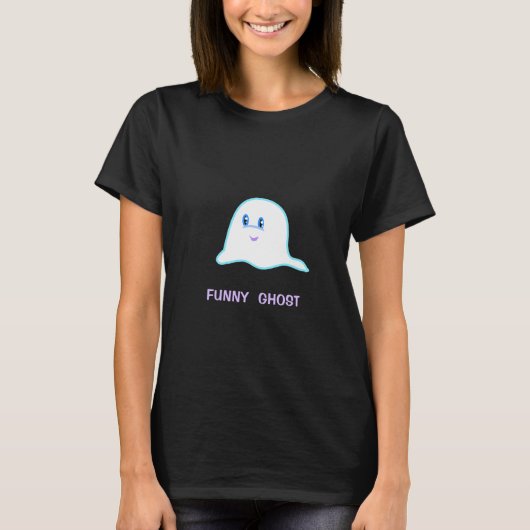 Halloween Funny Ghost T-shirt (Voorkant)
