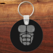 Halloween Funny Gorilla Monkey Belly Chest Costume Sleutelhanger (Voorkant)