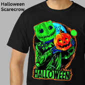 Halloween Funny Green Scary Sack Man Pumpkin Manne T-shirt