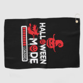Halloween Funny Halloween Mode Loading Birthday Golfhanddoek (Horizontaal)