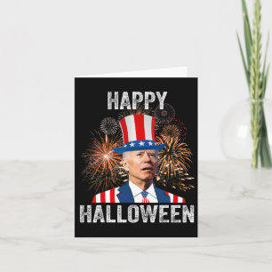 Halloween Funny Happy 4 juli anti Joe Biden Kaart