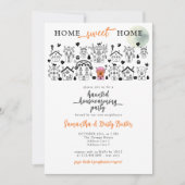 Halloween Funny Haunted House Housewarming Party Kaart (Voorkant)