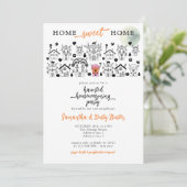 Halloween Funny Haunted House Housewarming Party Kaart (Staand voorkant)