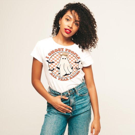 HALLOWEEN FUNNY INTROVERT| IK SPOOK MENSEN HET HEL T-SHIRT