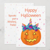 Halloween Funny Jack o lantern Pumpkin (Voorkant / Achterkant)