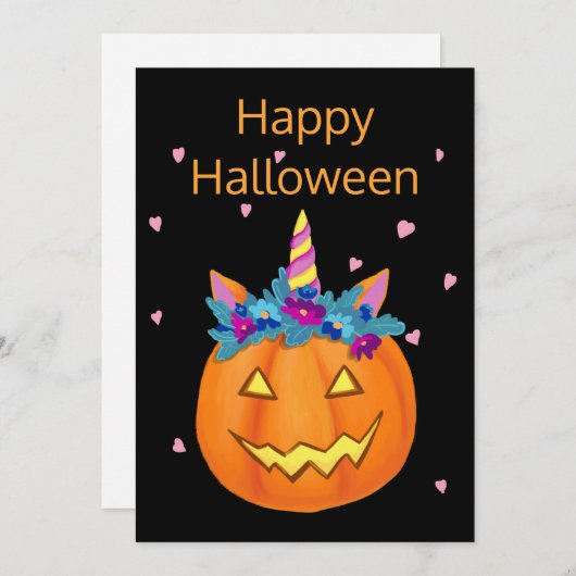 Halloween Funny Jack o lantern Pumpkin (Voorkant / Achterkant)