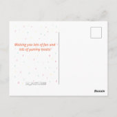 Halloween Funny Jack o lantern Pumpkin Briefkaart (Achterkant)